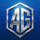 AG超玩会战队Logo - 蓝色背景上的银色AG字母组合